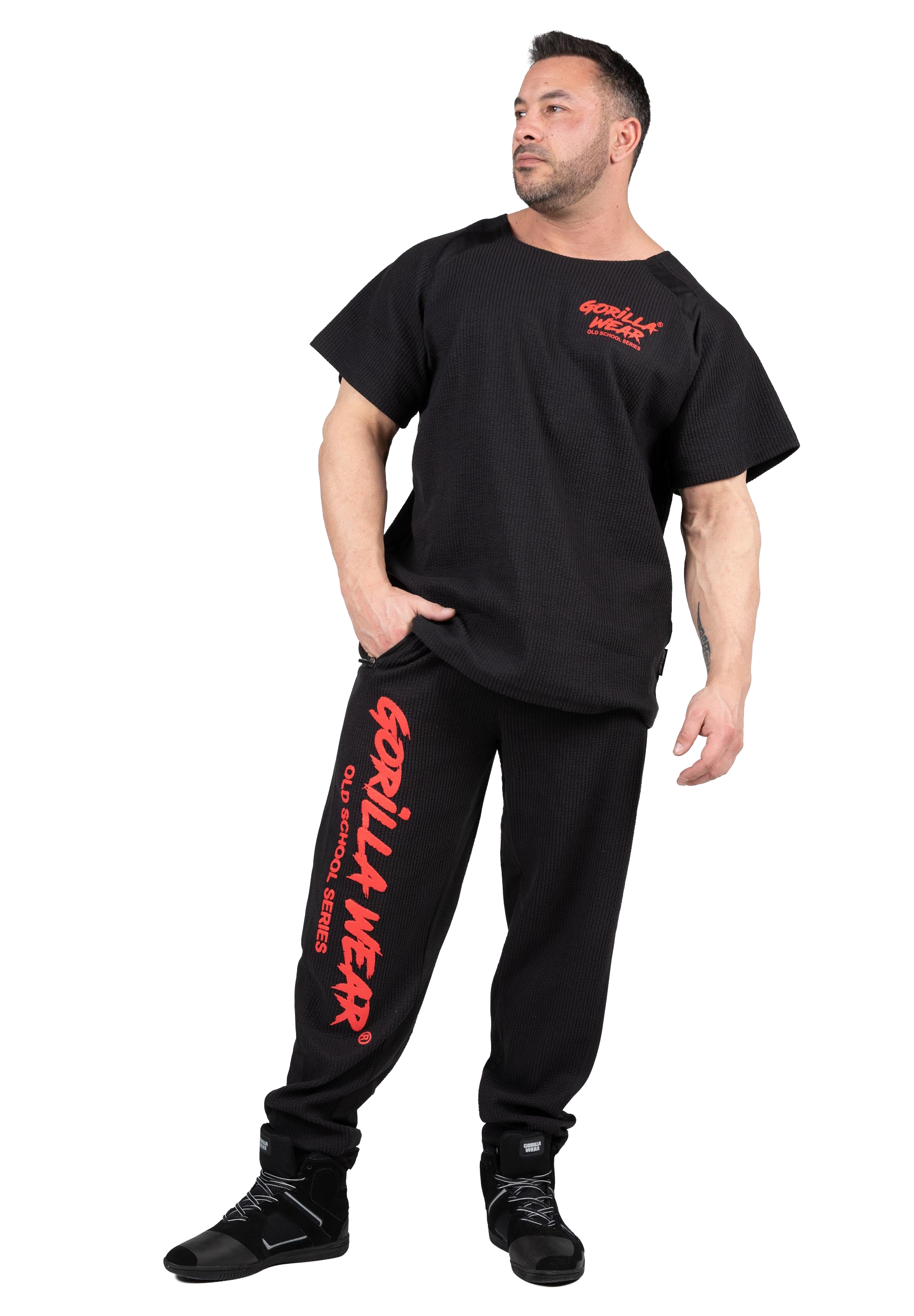 Augustine Old School Pants - Black/Red