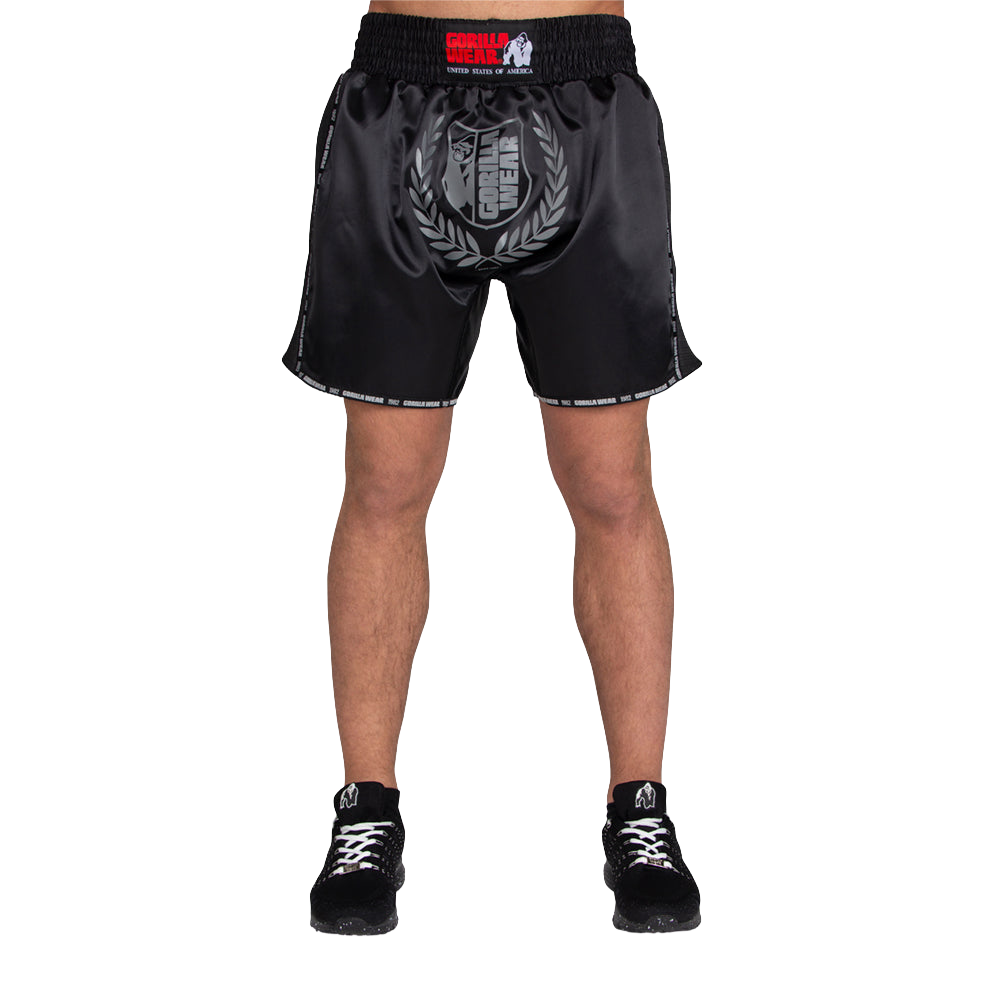 Murdo Muay Thai / Kickboxing Shorts - Black/Gray
