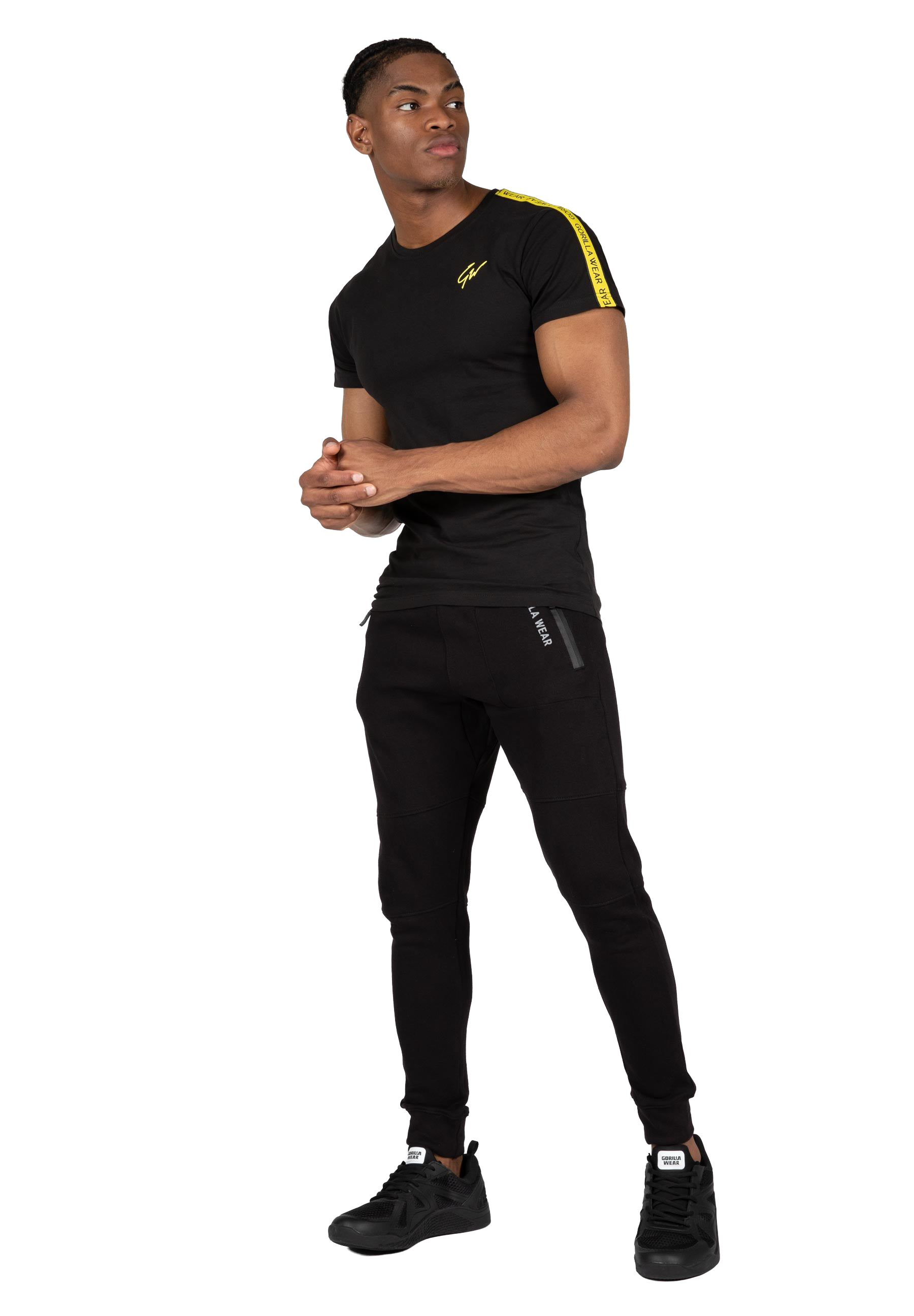 Chester T-shirt - Black/Yellow