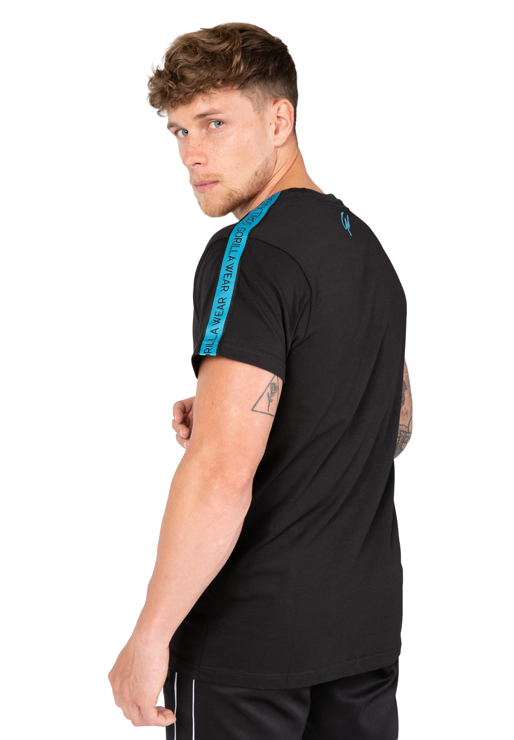 Chester T-shirt - Black/Blue