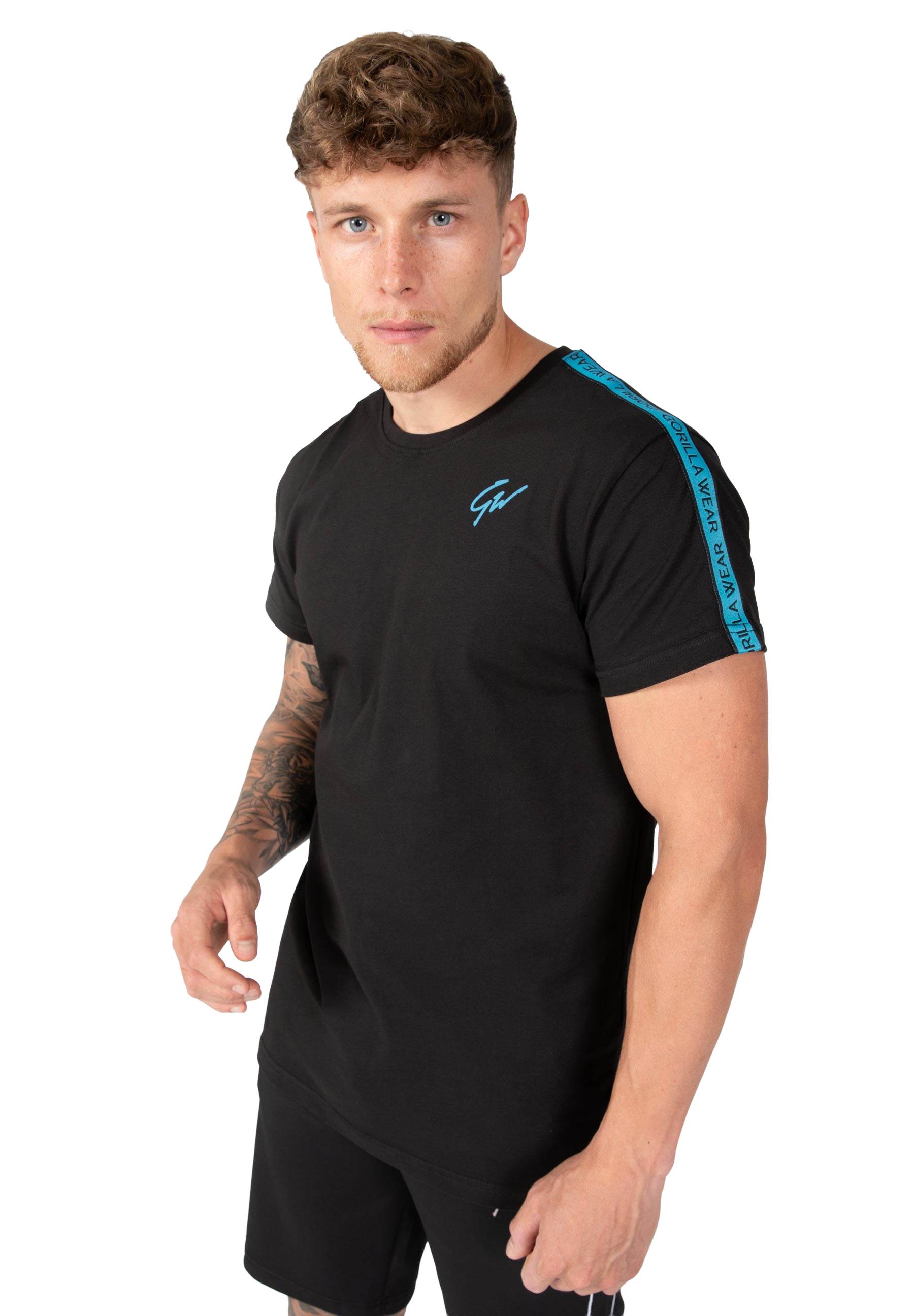 Chester T-shirt - Black/Blue