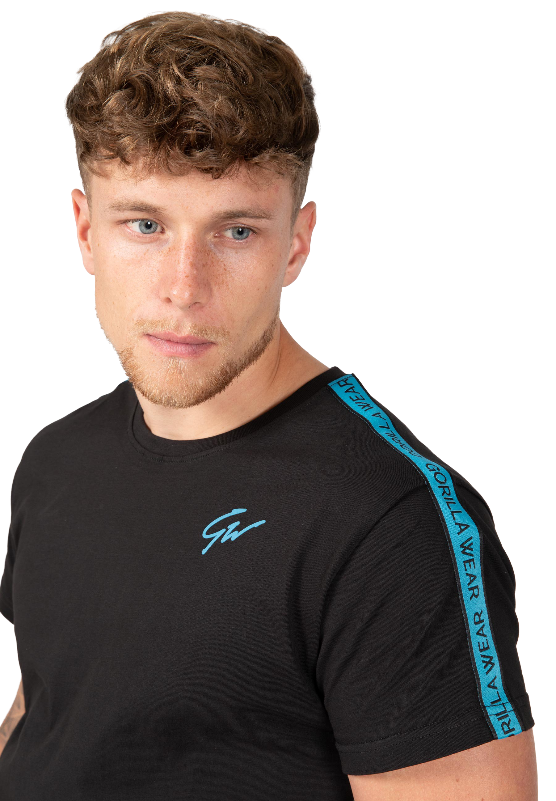 Chester T-shirt - Black/Blue