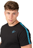 Chester T-shirt - Black/Blue