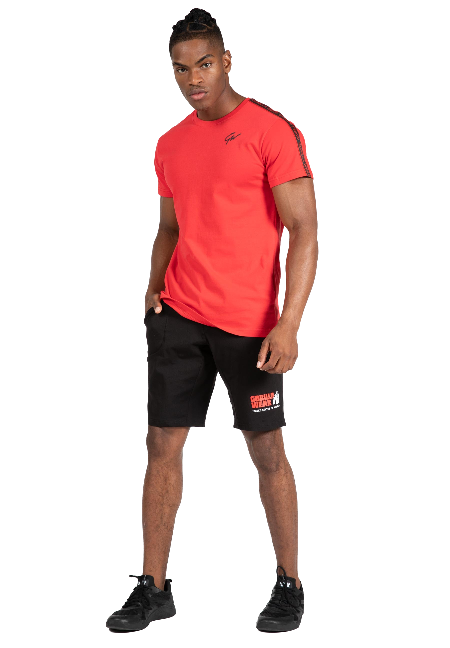 Chester T-shirt - Red/Black