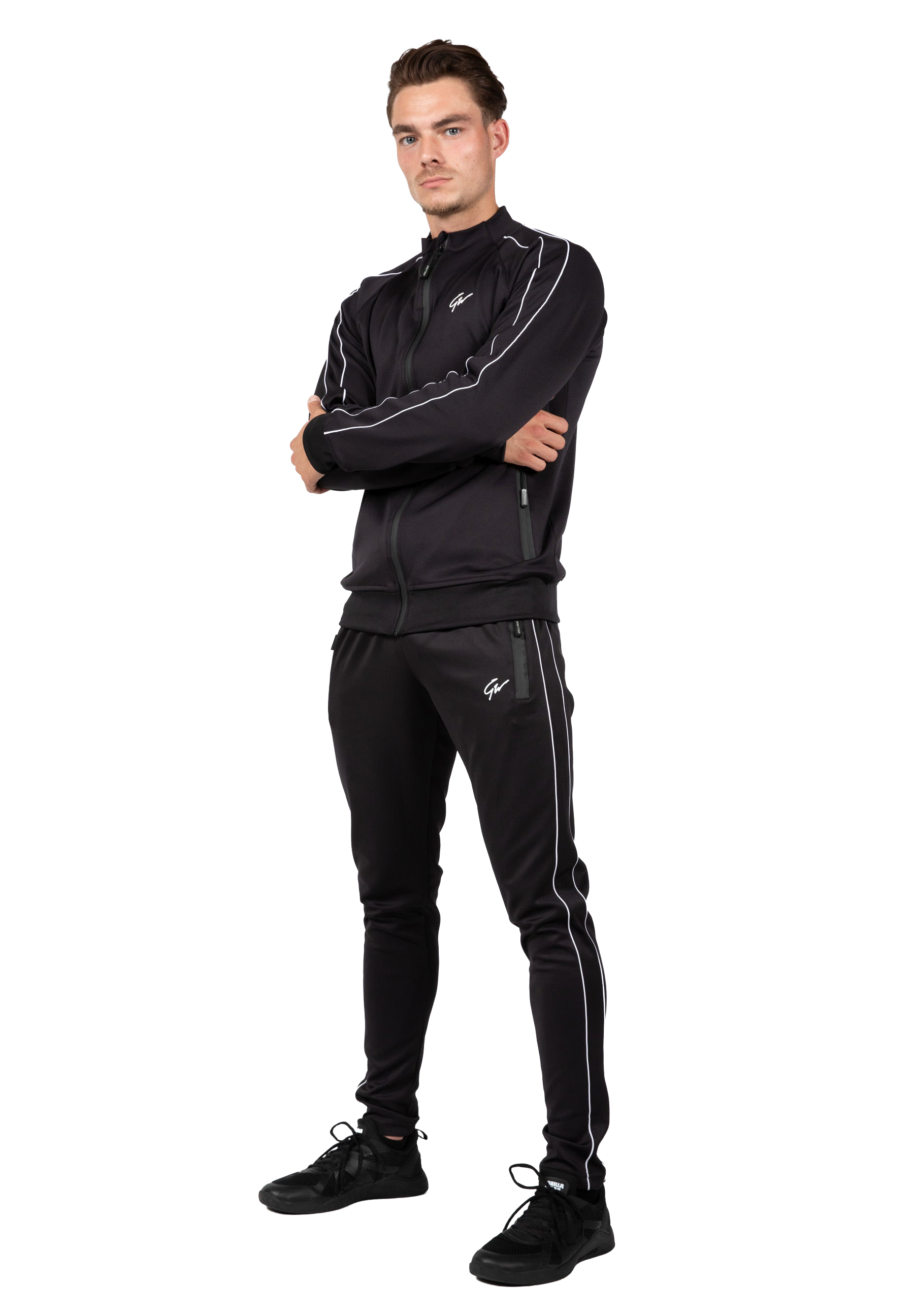 Wenden Track Shorts - Black/White