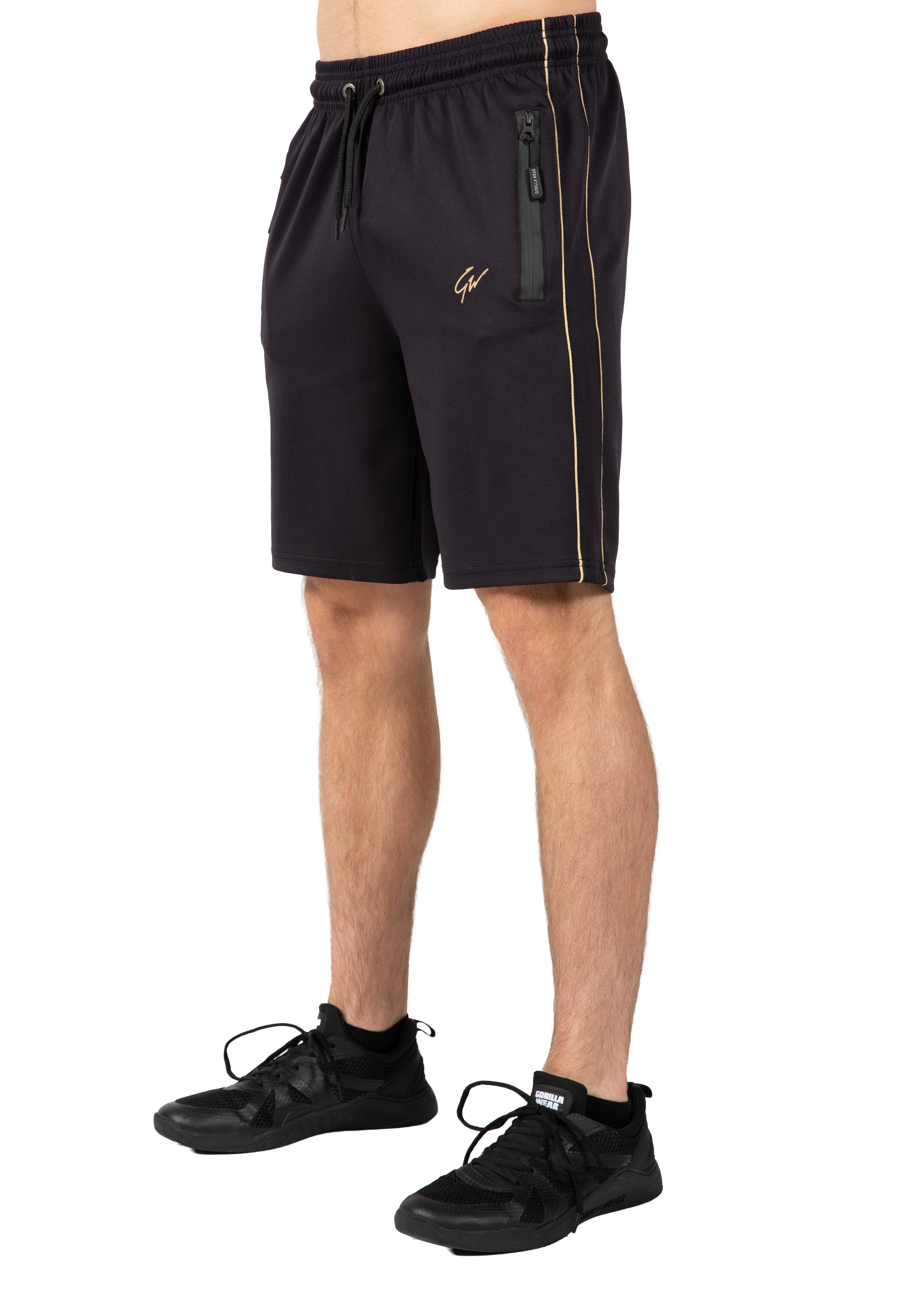 Wenden Track Shorts - Black/Gold