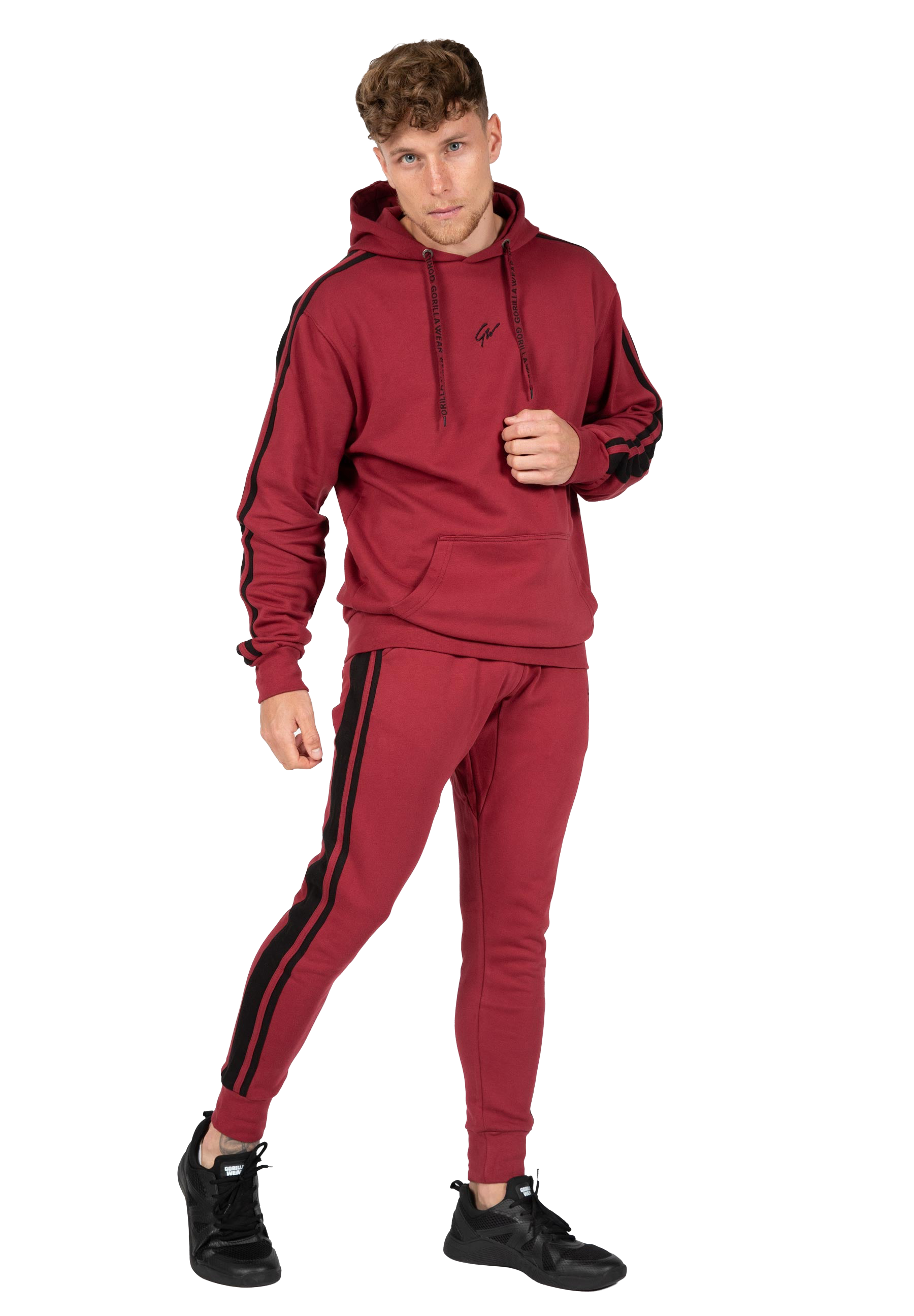 Banks Sweatpants - Burgundy Red/Black