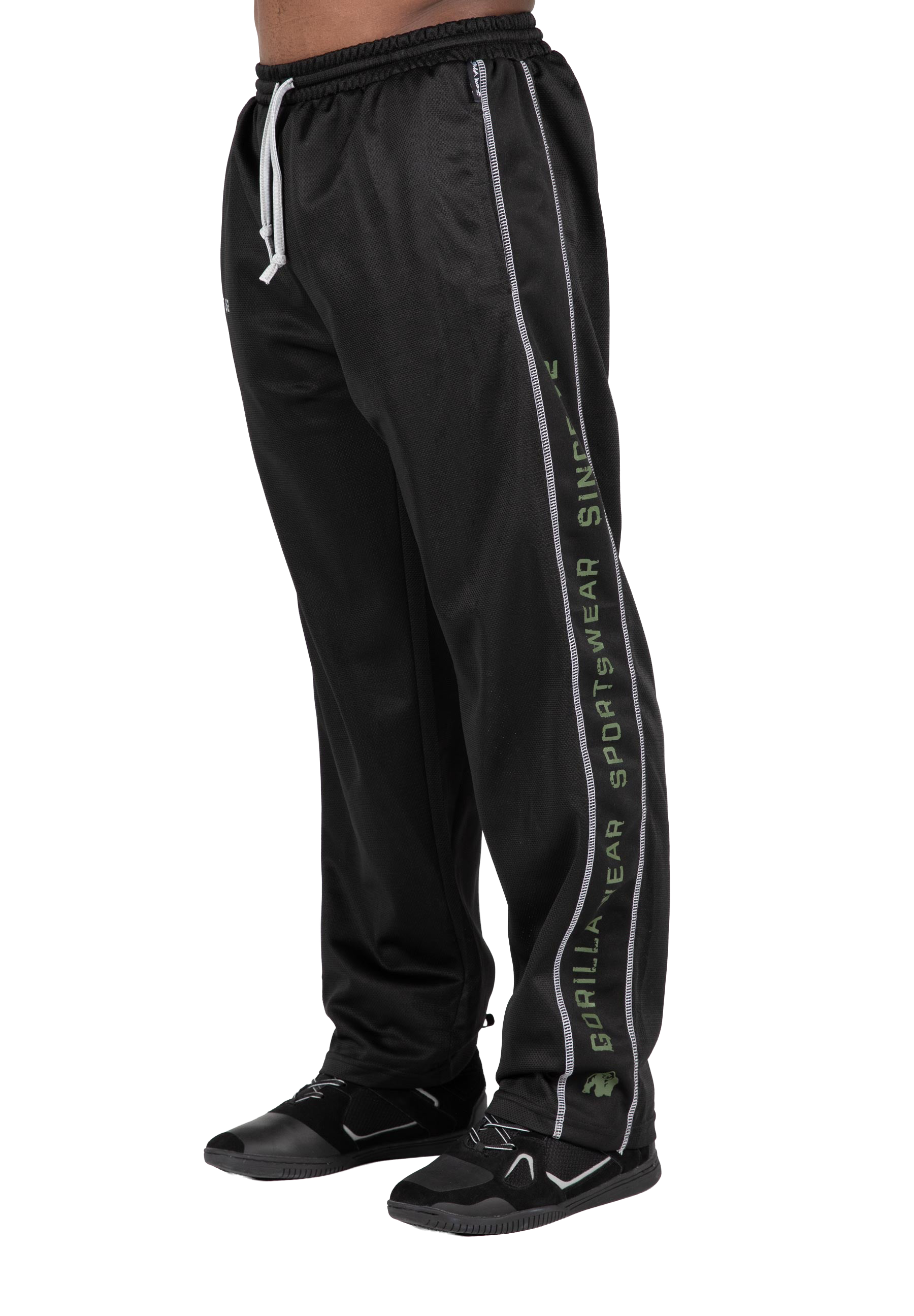 Functional Mesh Pants - Black/Green