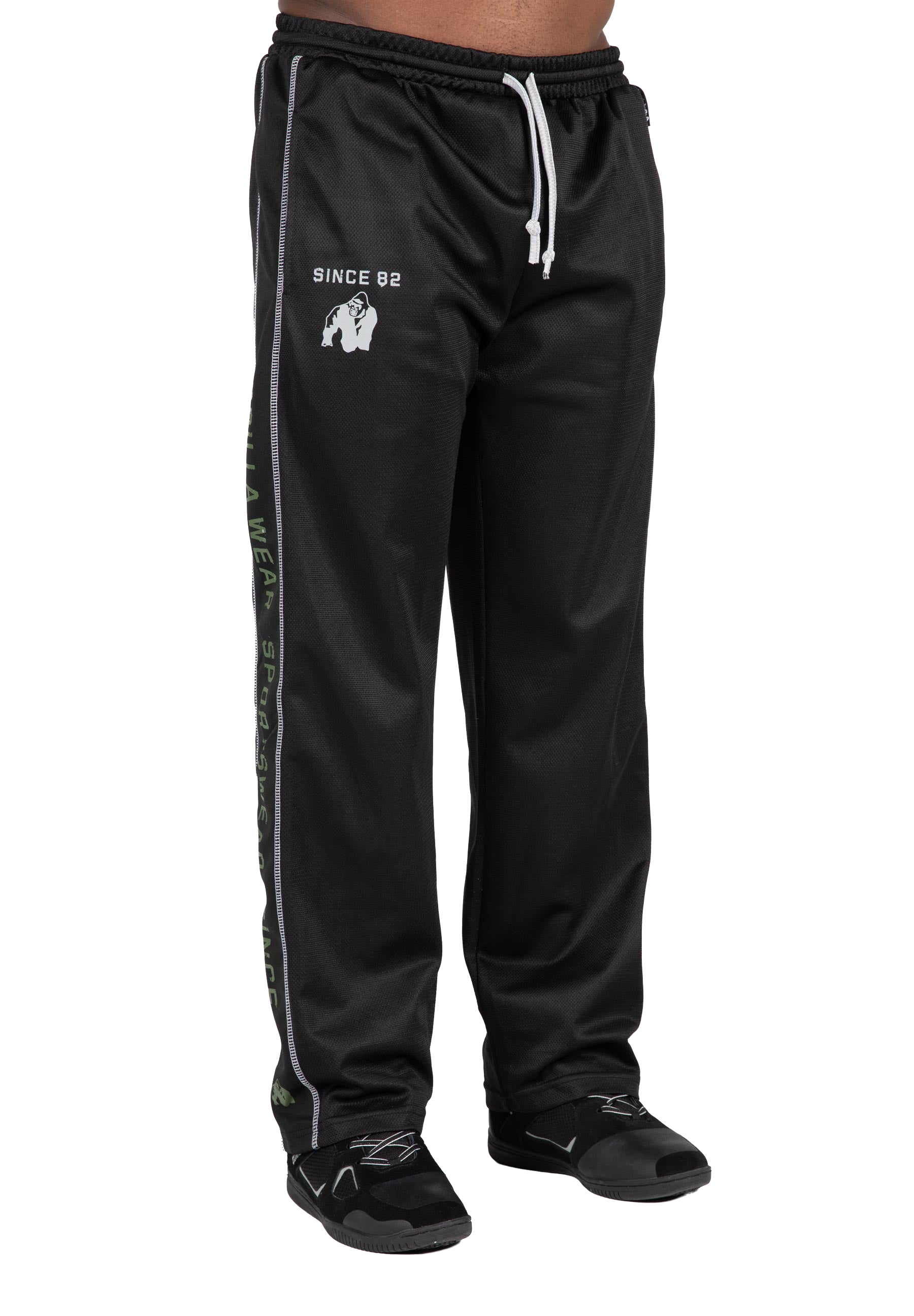 Functional Mesh Pants - Black/Green