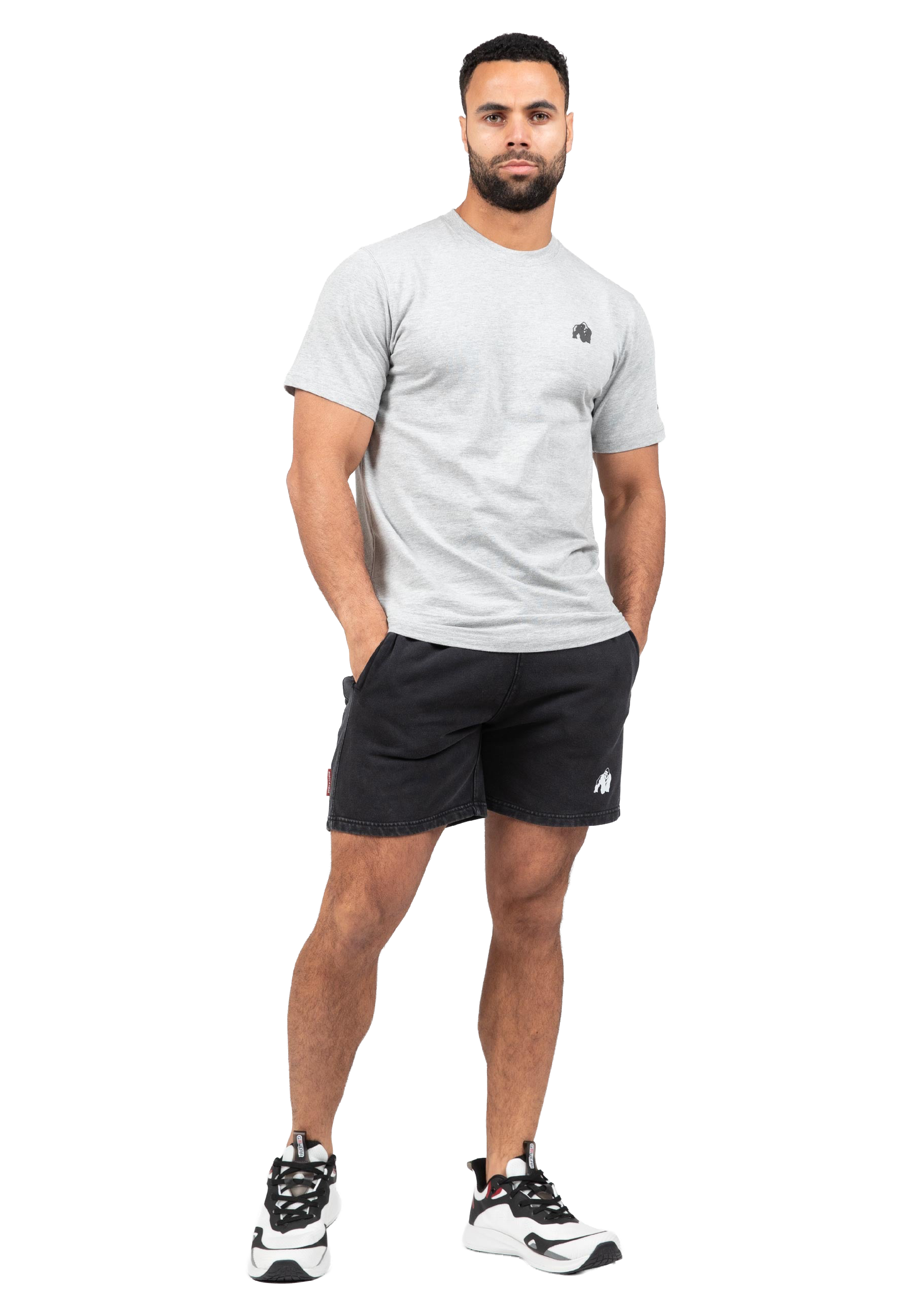 Curtis Sweatshorts-Washed Gray