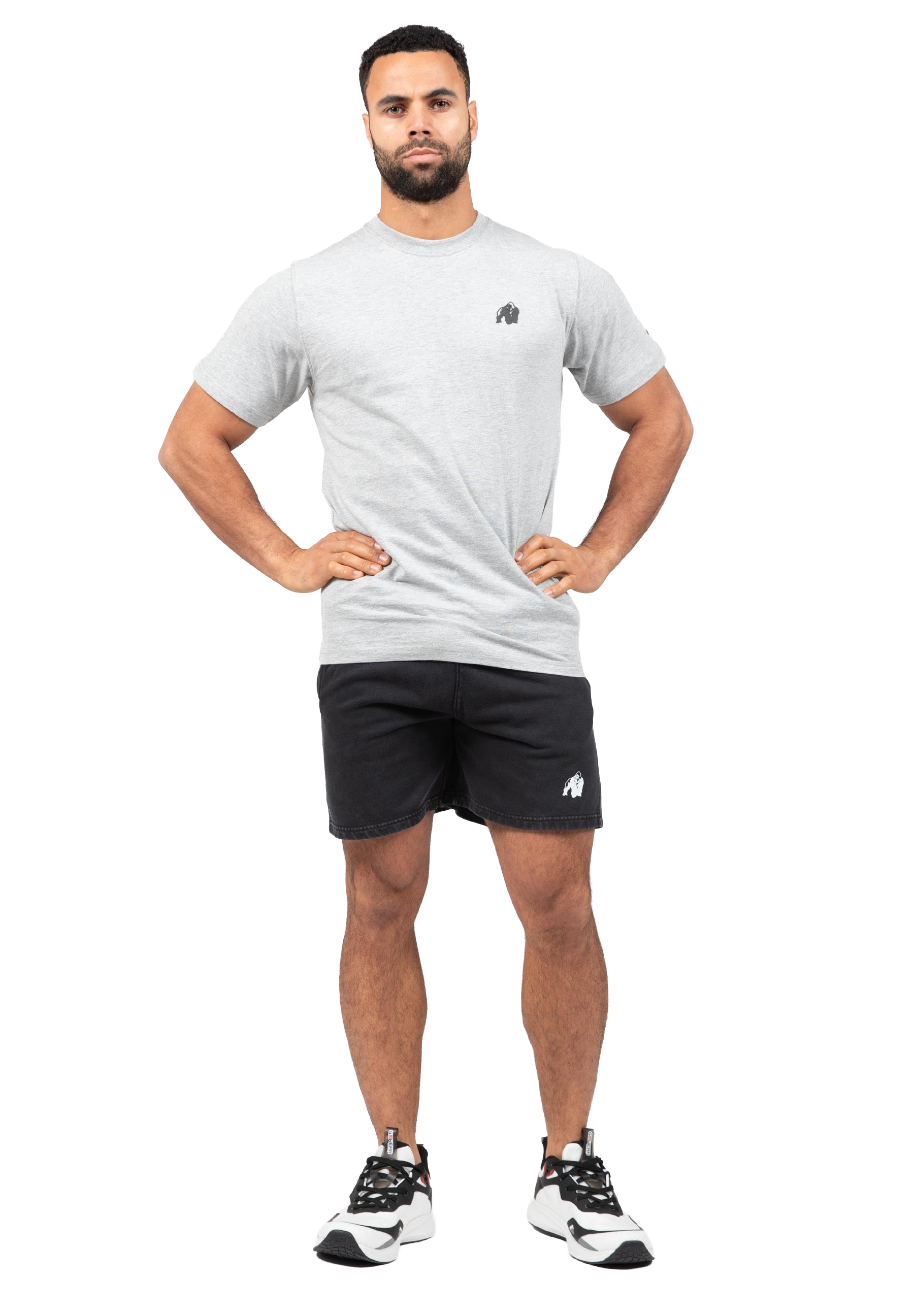 Curtis Sweatshorts-Washed Gray