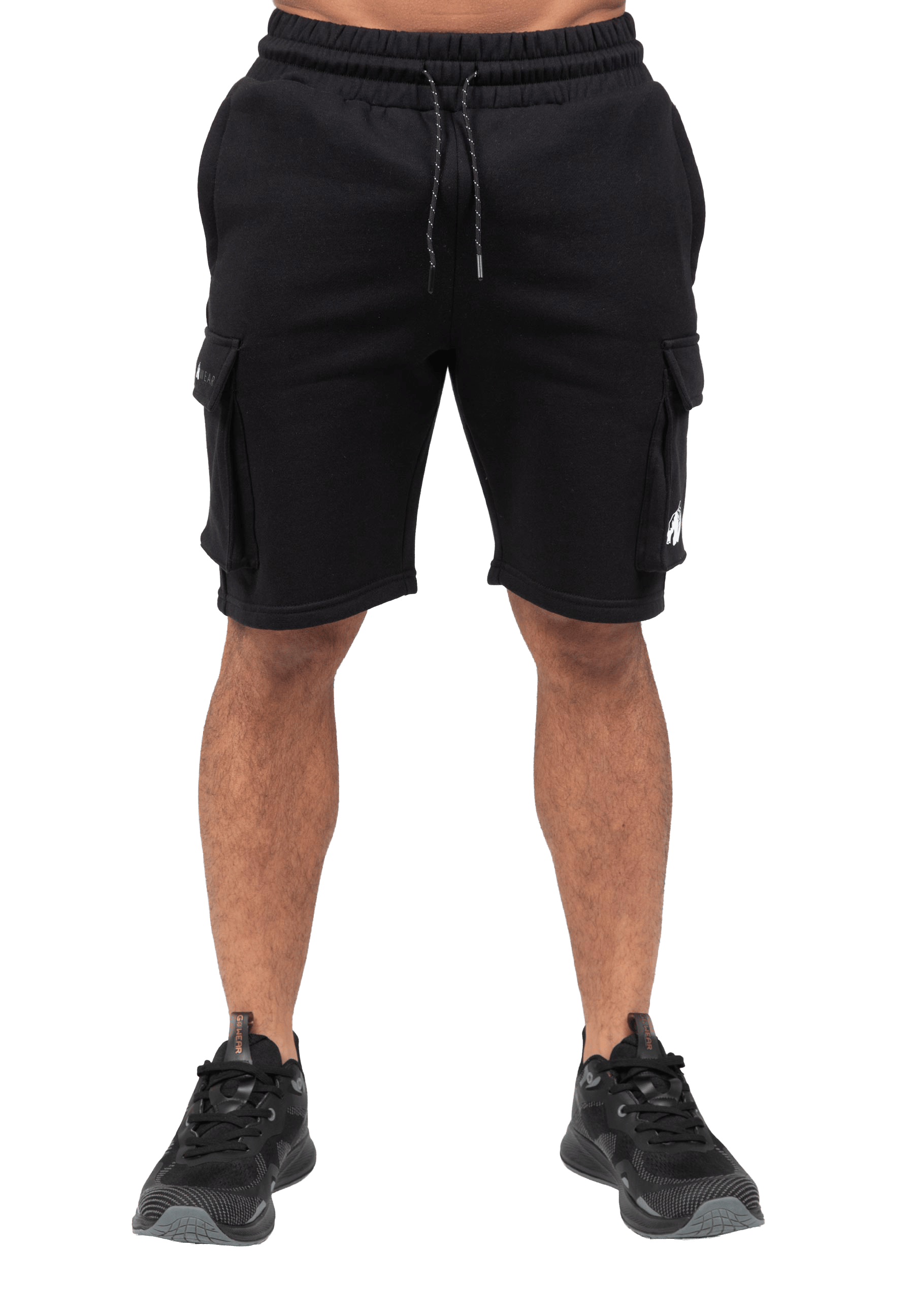 Hudson Cargo Sweat Shorts-Black