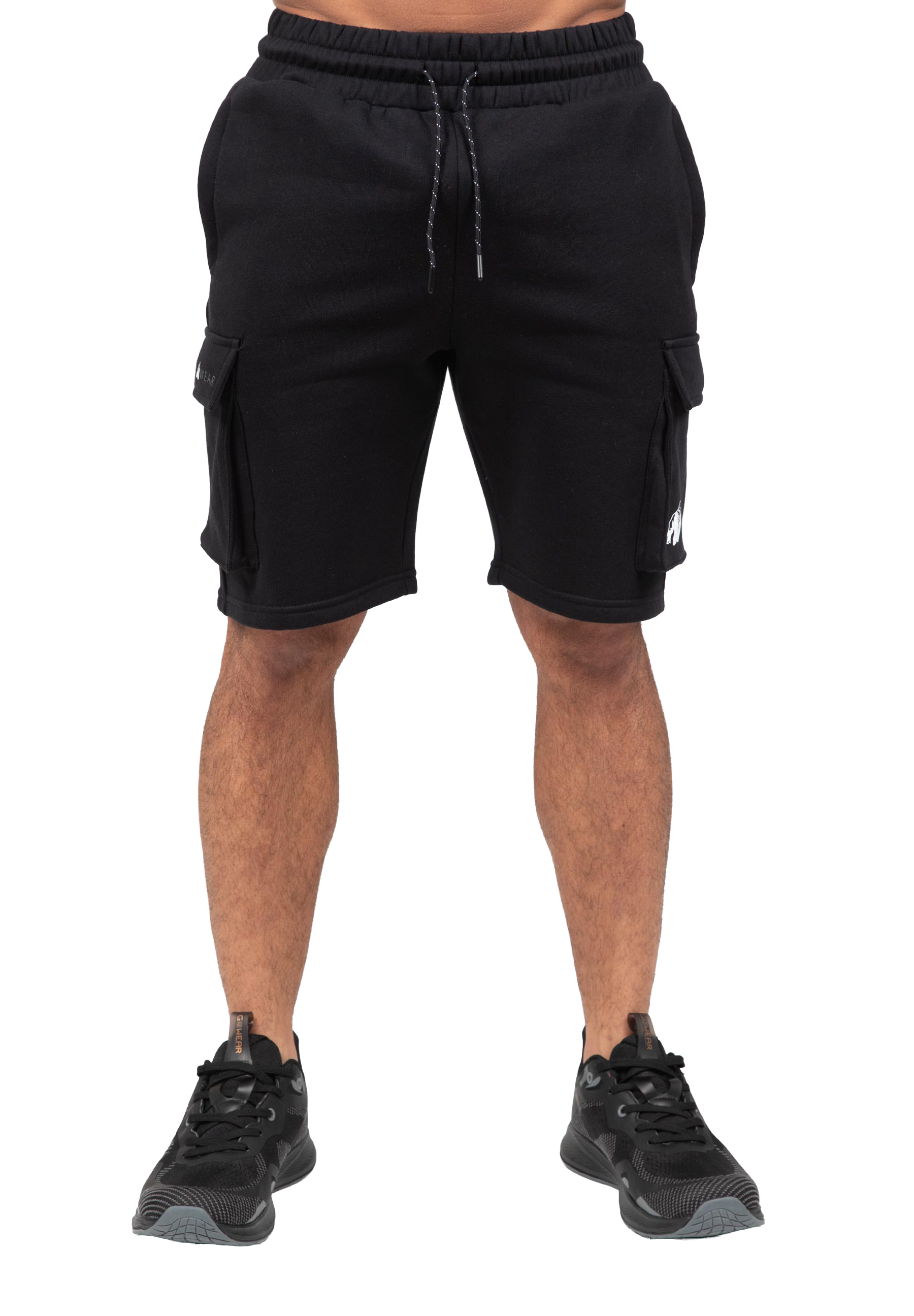 Hudson Cargo Sweat Shorts-Black