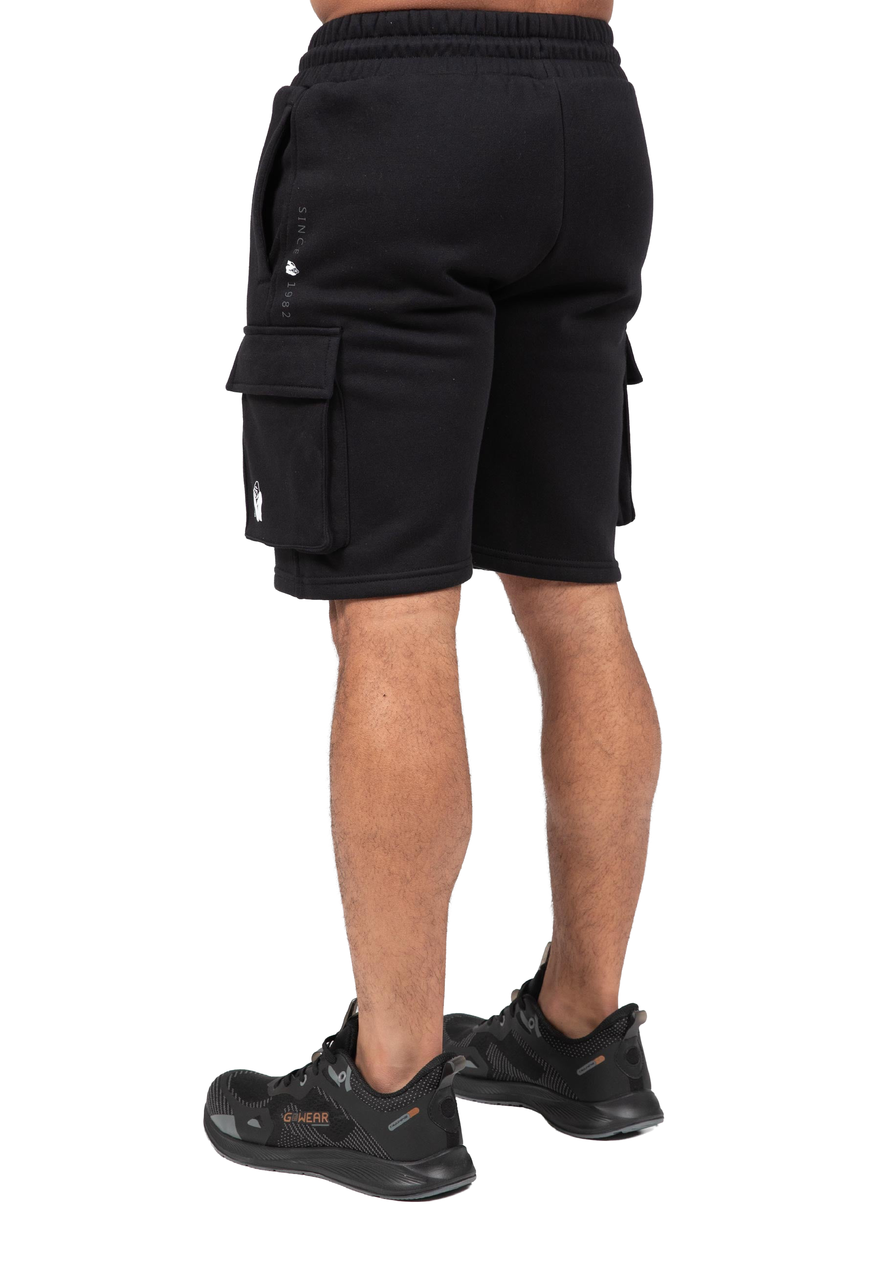Hudson Cargo Sweat Shorts-Black