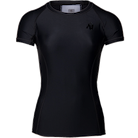 Carlin Compression Short Sleeve Top - Black/Black
