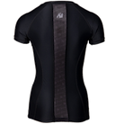 Carlin Compression Short Sleeve Top - Black/Black