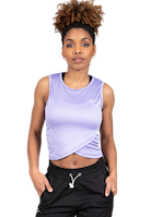 Estelle Twisted Crop Top - Lilac