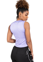Estelle Twisted Crop Top - Lilac