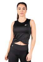 Estelle Twisted Crop Top - Black