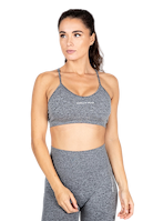 Quincy Seamless Sport Bra - Gray Melange