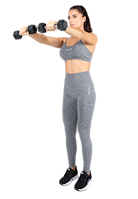 Quincy Seamless Sport Bra - Gray Melange