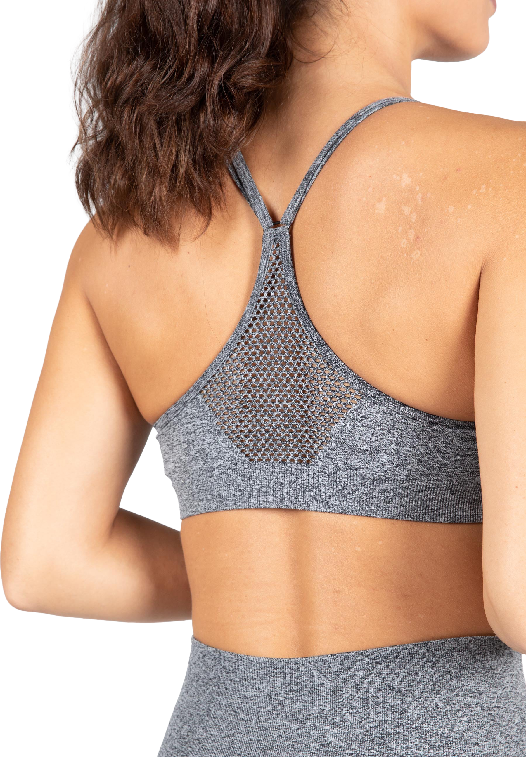 Quincy Seamless Sport Bra - Gray Melange