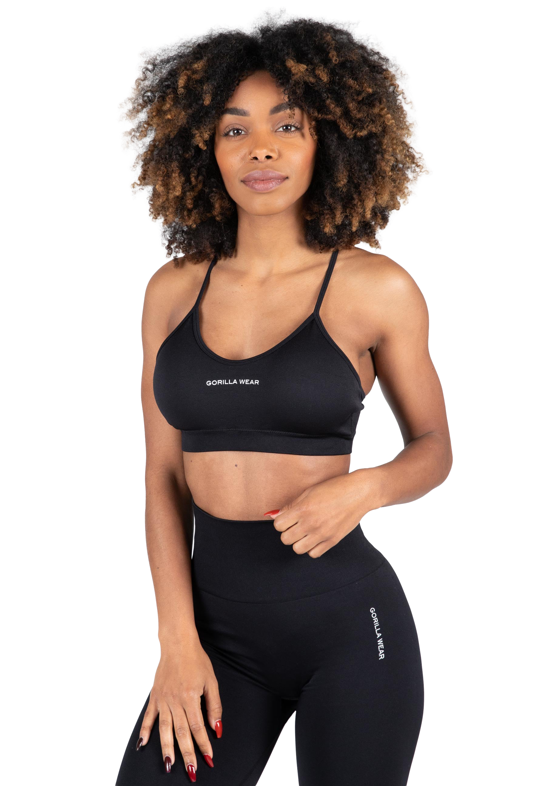 Quincy Seamless Sport Bra - Black