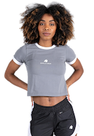 New Orleans Cropped T-shirt - Gray