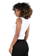 Livonia Crop Top - White