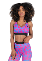 Colby Sports Bra - Blue/Pink