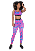Colby Sports Bra - Blue/Pink
