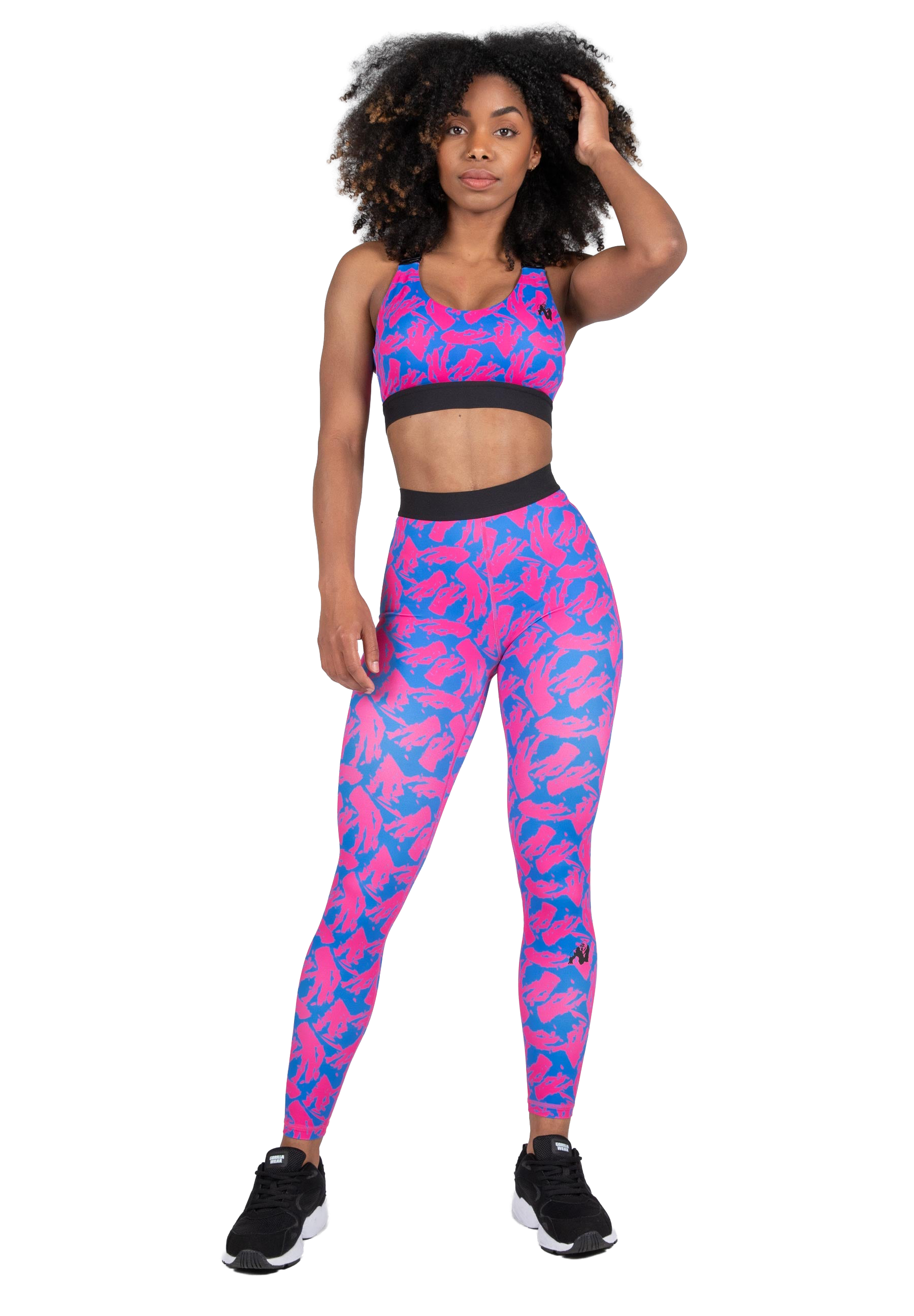 Colby Sports Bra - Blue/Pink