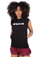 Virginia Sleeveless Hoodie - Black