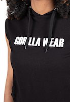 Virginia Sleeveless Hoodie - Black