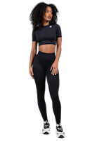 Whitney Seamless Crop Top - Black