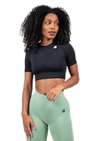 Whitney Seamless Crop Top - Black
