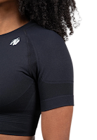 Whitney Seamless Crop Top - Black