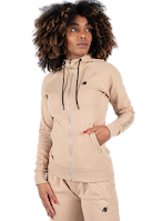 Marion Zipped Hoodie - Beige