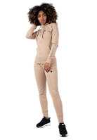 Marion Zipped Hoodie - Beige