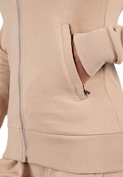 Marion Zipped Hoodie - Beige