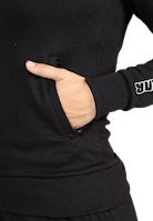 Marion Zipped Hoodie - Black