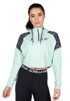 Zion Cropped Hoodie - Mint Green