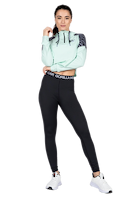 Zion Cropped Hoodie - Mint Green