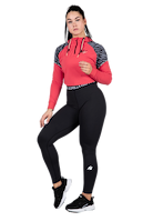 Zion Cropped Hoodie - Red