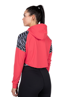 Zion Cropped Hoodie - Red