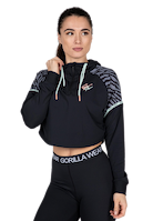 Zion Cropped Hoodie - Black