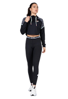 Zion Cropped Hoodie - Black