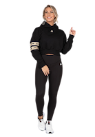 Tracey Cropped Hoodie - Black