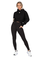 Tracey Cropped Hoodie - Black