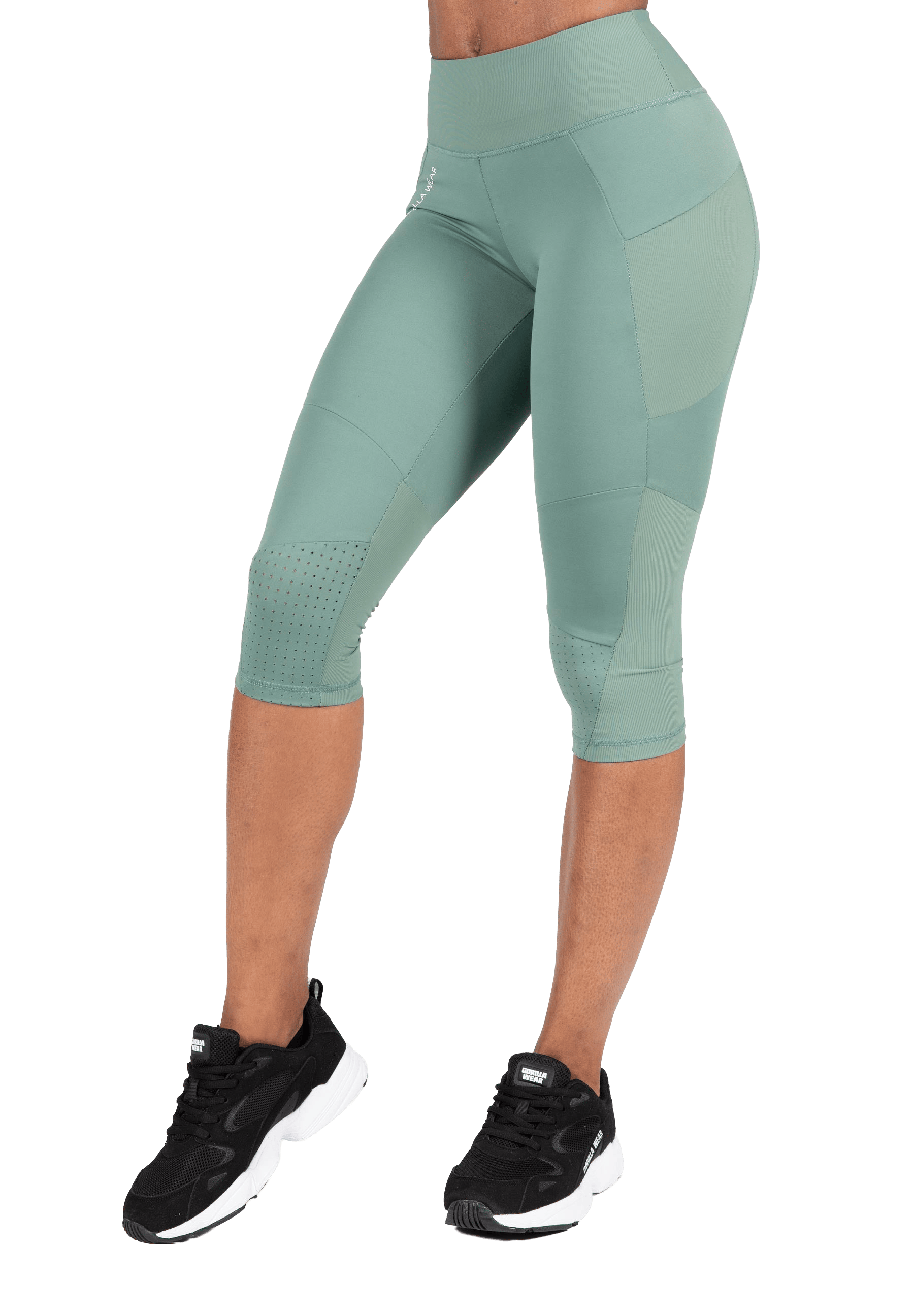 Monroe Cropped Leggings - Green